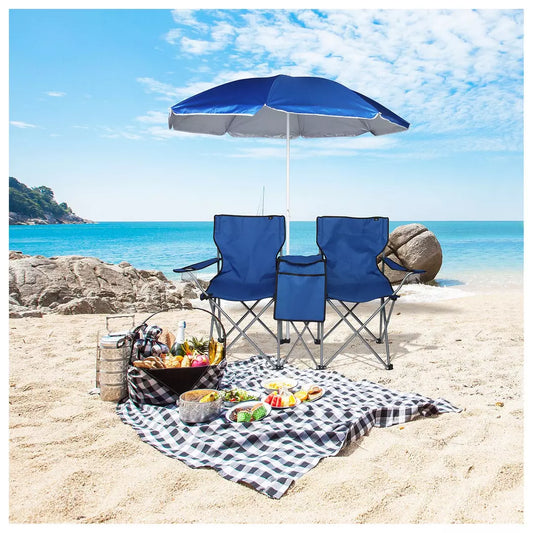 Set de Playa: 2 Sillas + Sombrilla