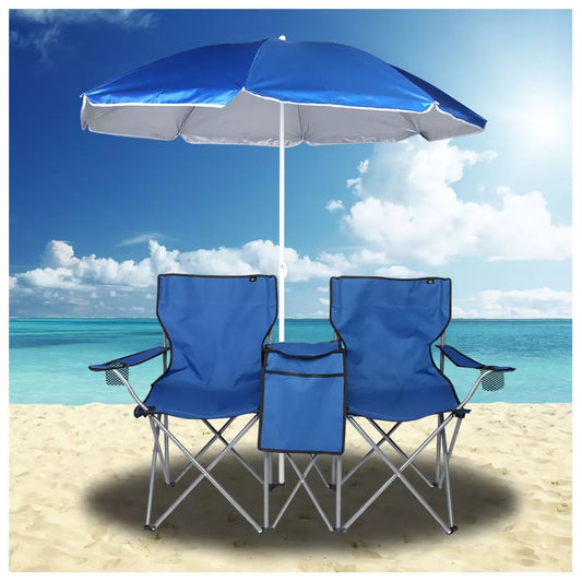 Set de Playa: 2 Sillas + Sombrilla